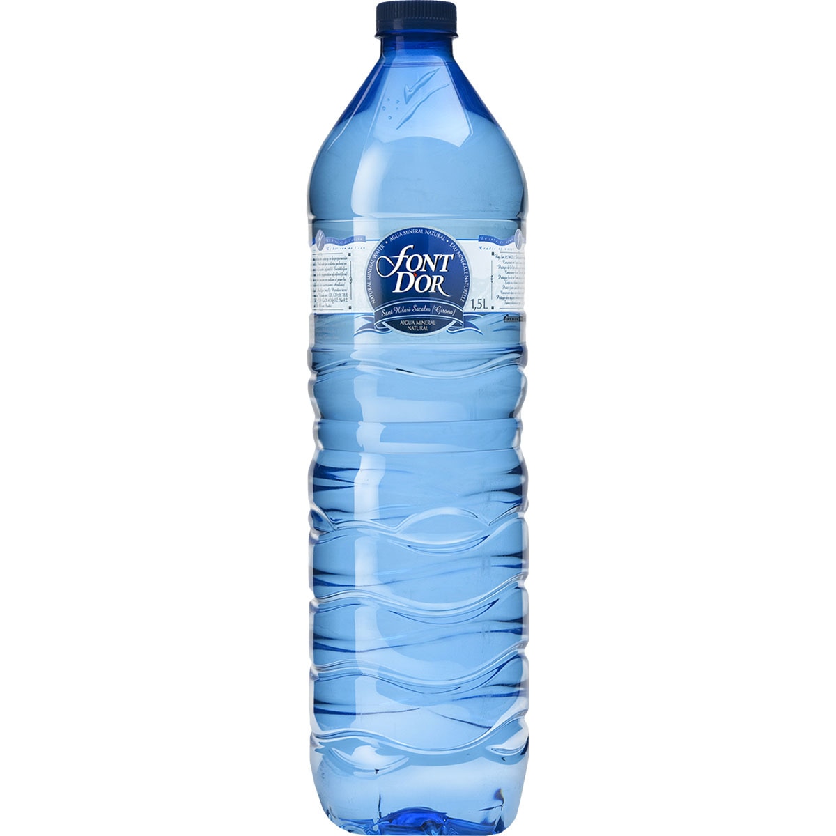 agua mineral natural botella 1,5 l
