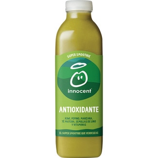 súper smoothie antioxidante kiwi, pepino, manzana, té matcha, semillas de lino y vitaminas botella 750 ml - Innocent