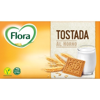 galletas tostada al horno paquete 450 g - Flora