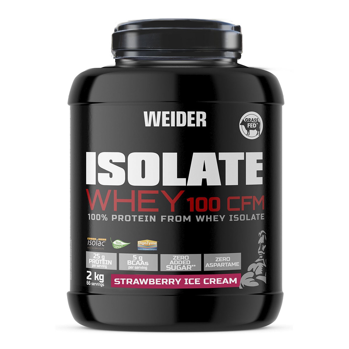 Imagem 0 de Proteína Isolate Whey 100 CFM 2 kg Morango Weider