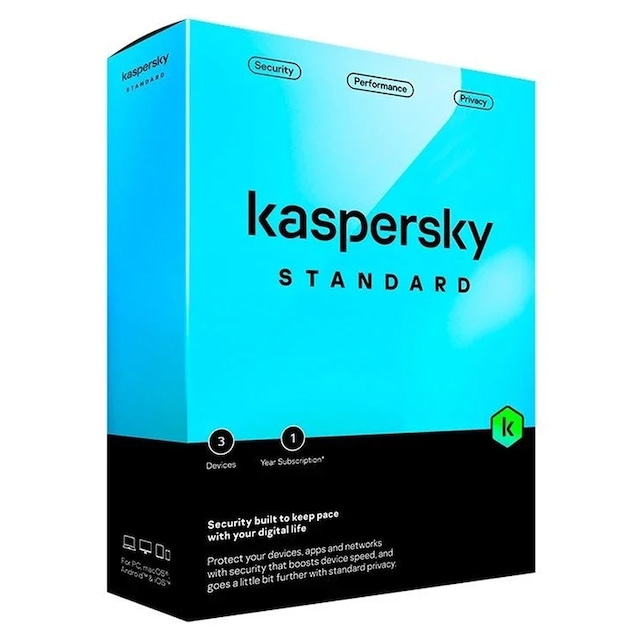 Imagen 0 de Kaspersky Standard, 3 dispositivos, 1 año de suscripción