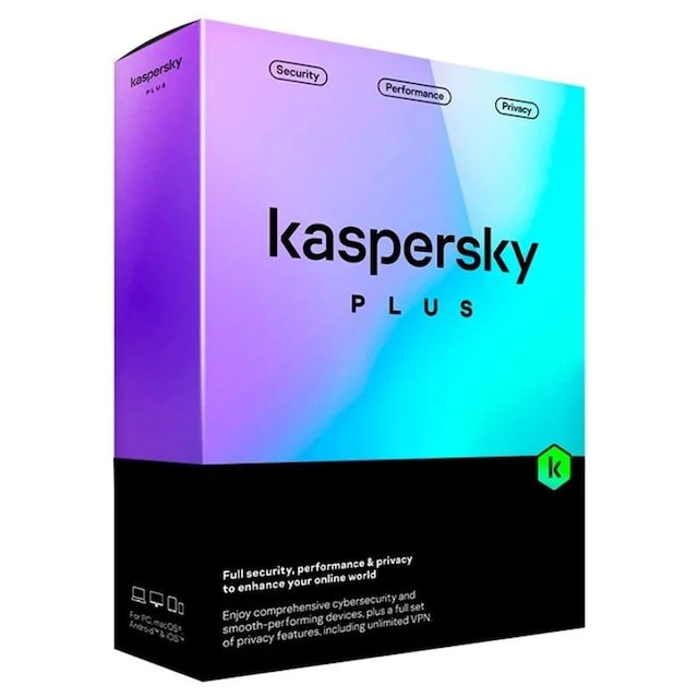 Imagen 0 de Kaspersky Plus, 5 dispositivos, 1 año de suscripción