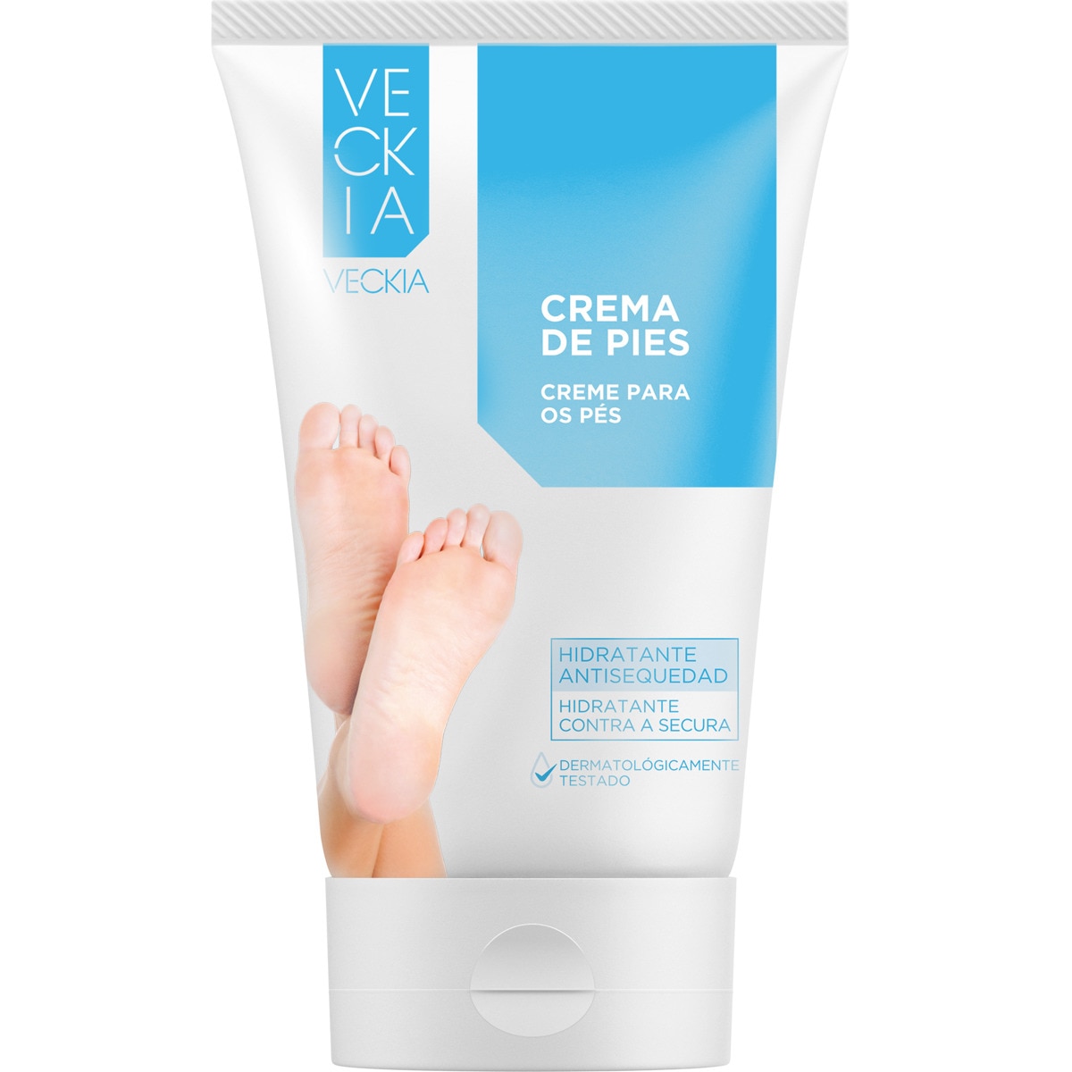 crema hidratante antisequedad de pies tubo 125 ml