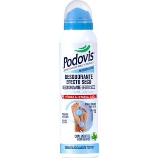 desodorante de pies efecto seco con mentol spray 150 ml - Podovis