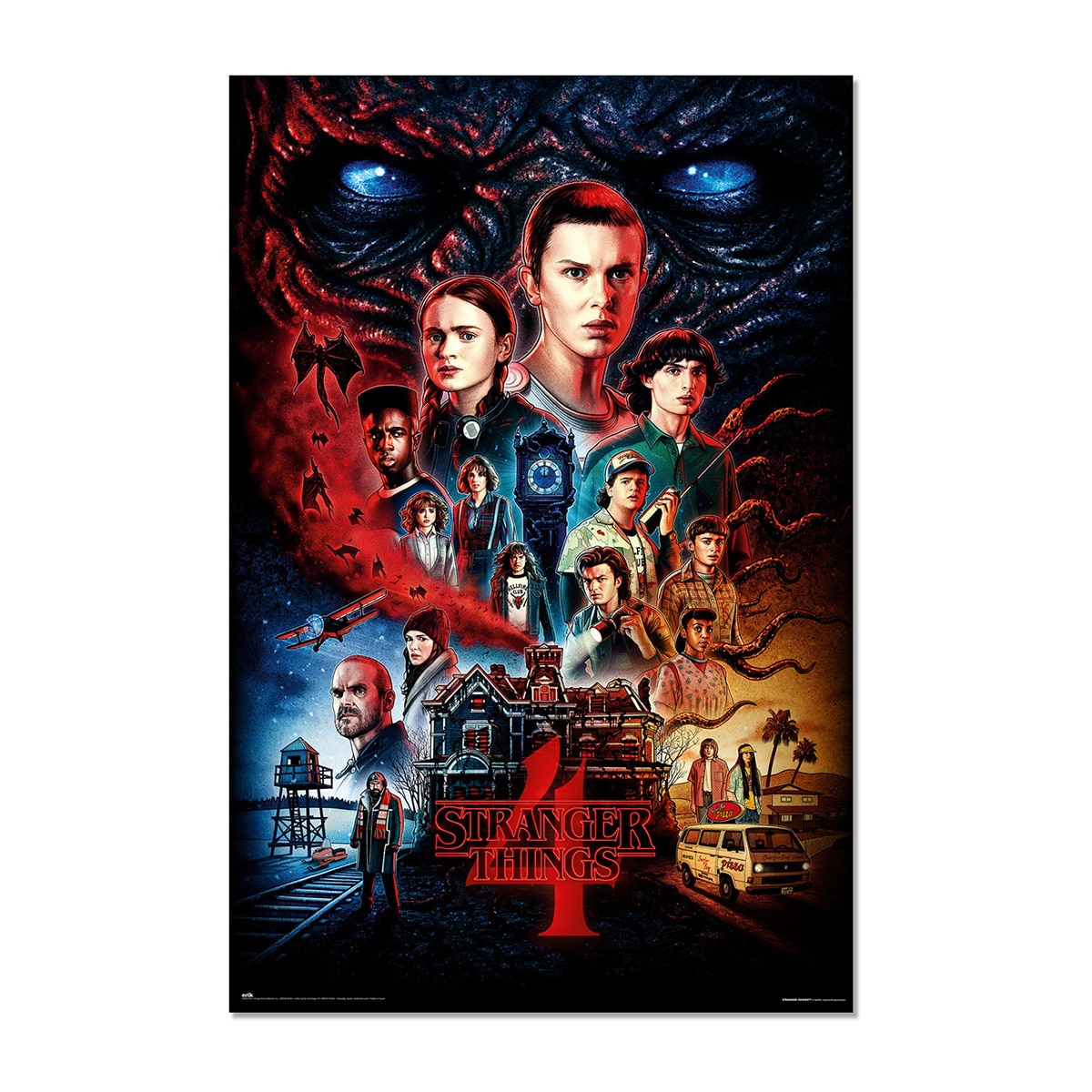 Imagem 0 de Póster Stranger Things Temporada 4 Personagens