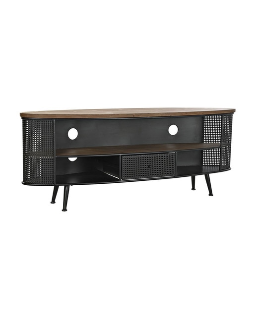 Imagen 0 de Mueble tv abeto metal 150x39x58 negro