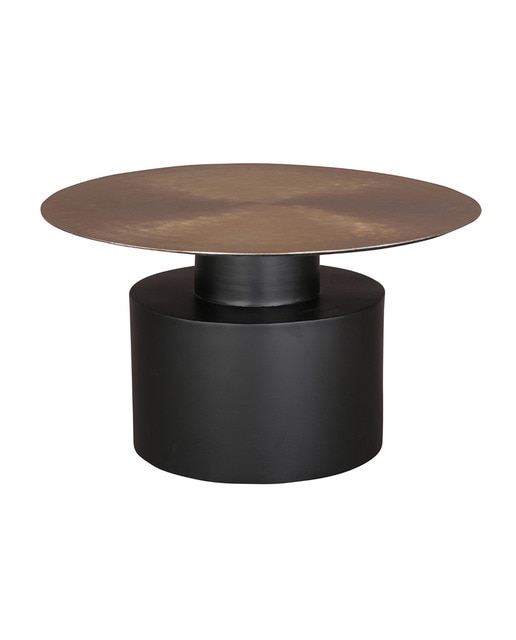 Imagen 0 de Mesita auxiliar hierro 76x76x46 dorado