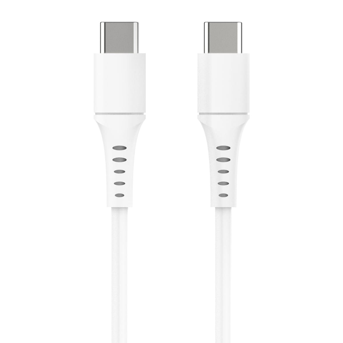 Cargador de pared blanco Inves LT-349C15 + cable USB-C 1,5 m Blanco-2