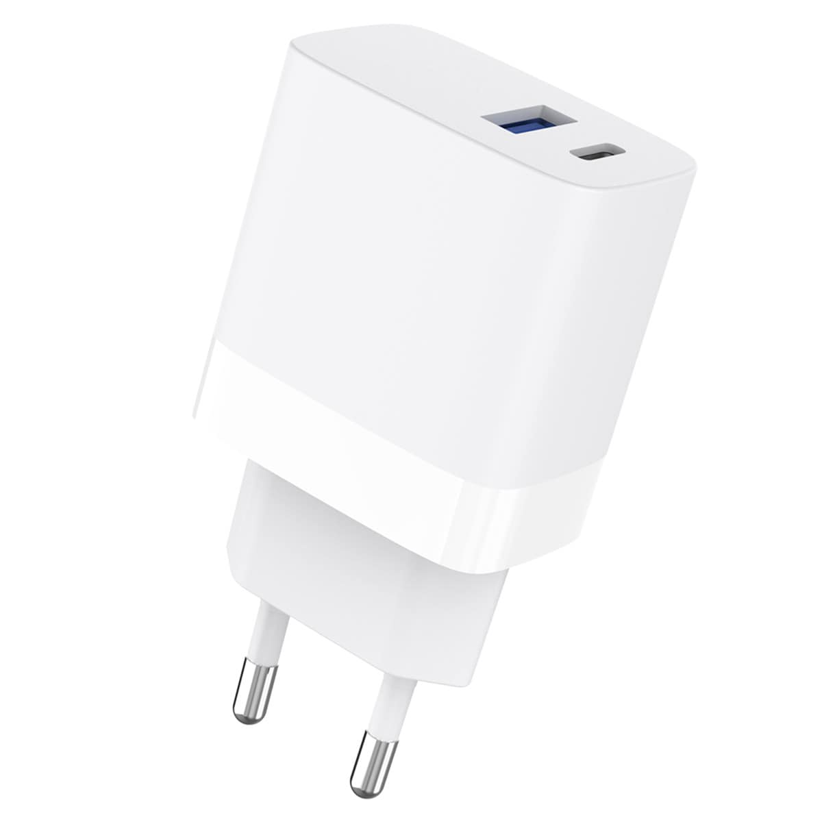 Cargador de pared blanco Inves LT-361 USB Dual Blanco-2