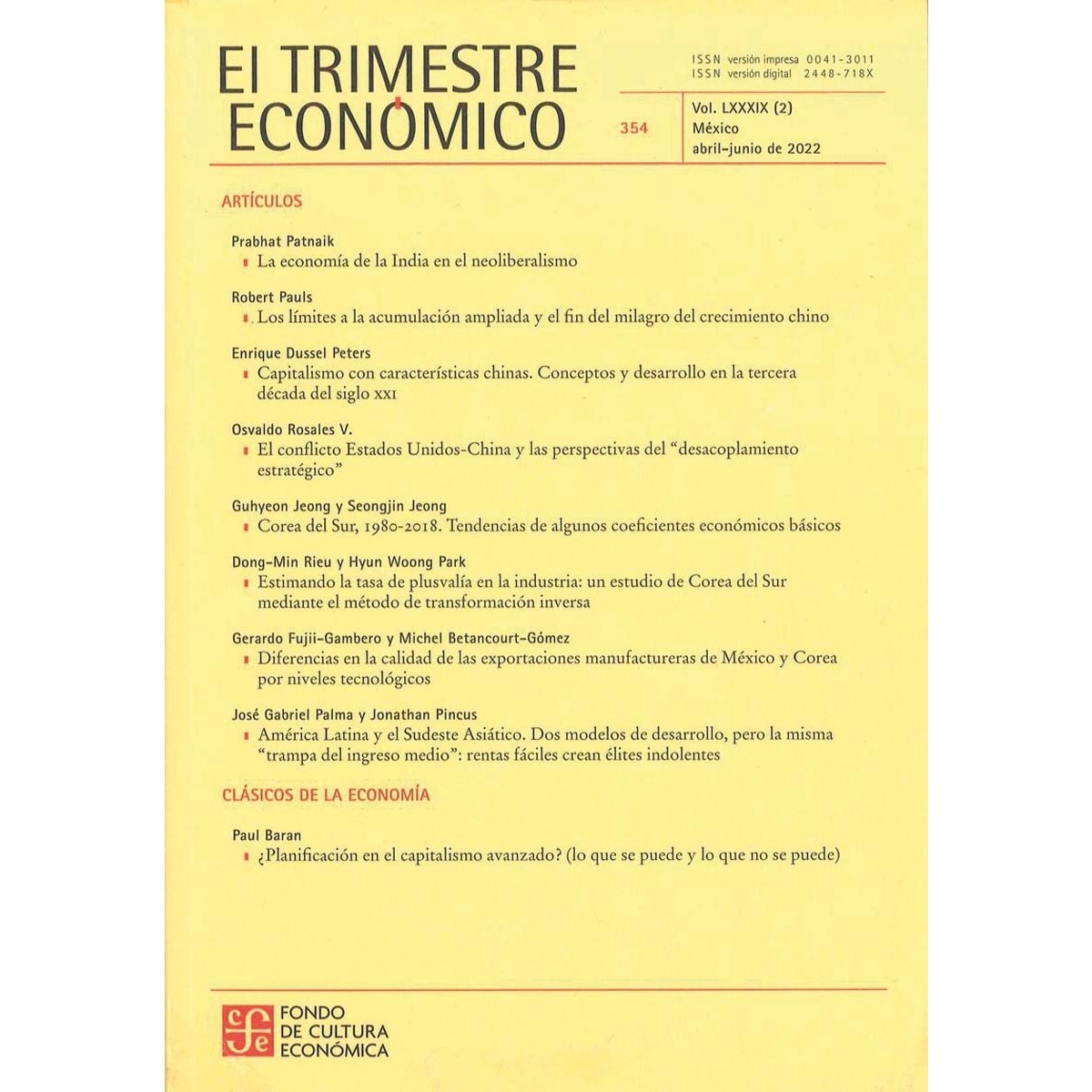 El trimestre economico 1