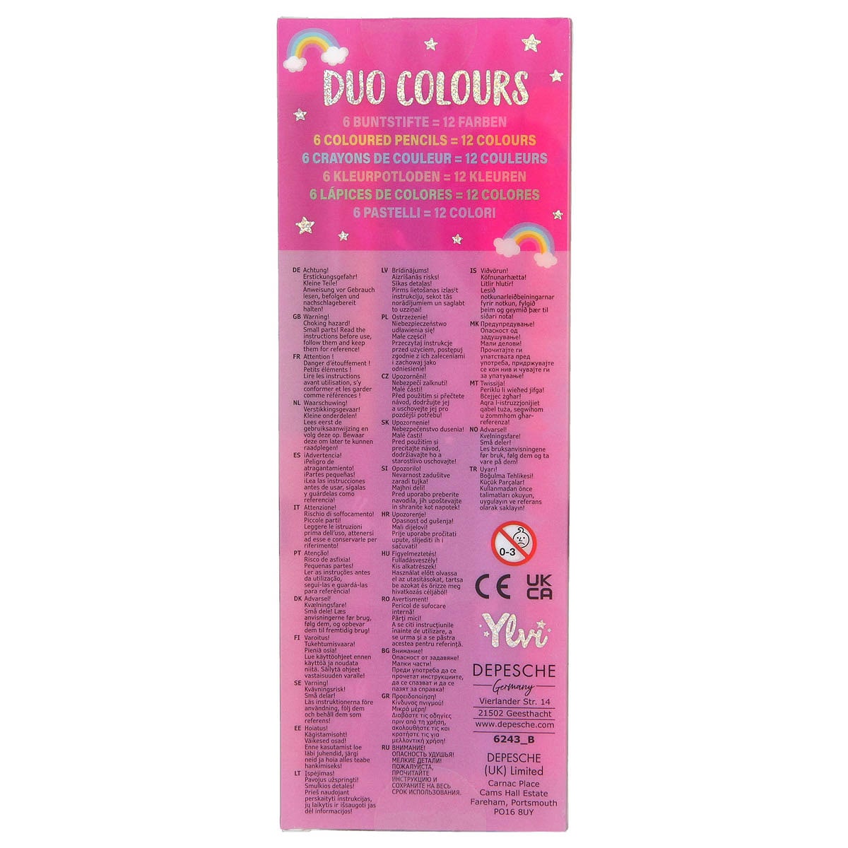 Lápices de colores dúo Ylvi Depesche 3