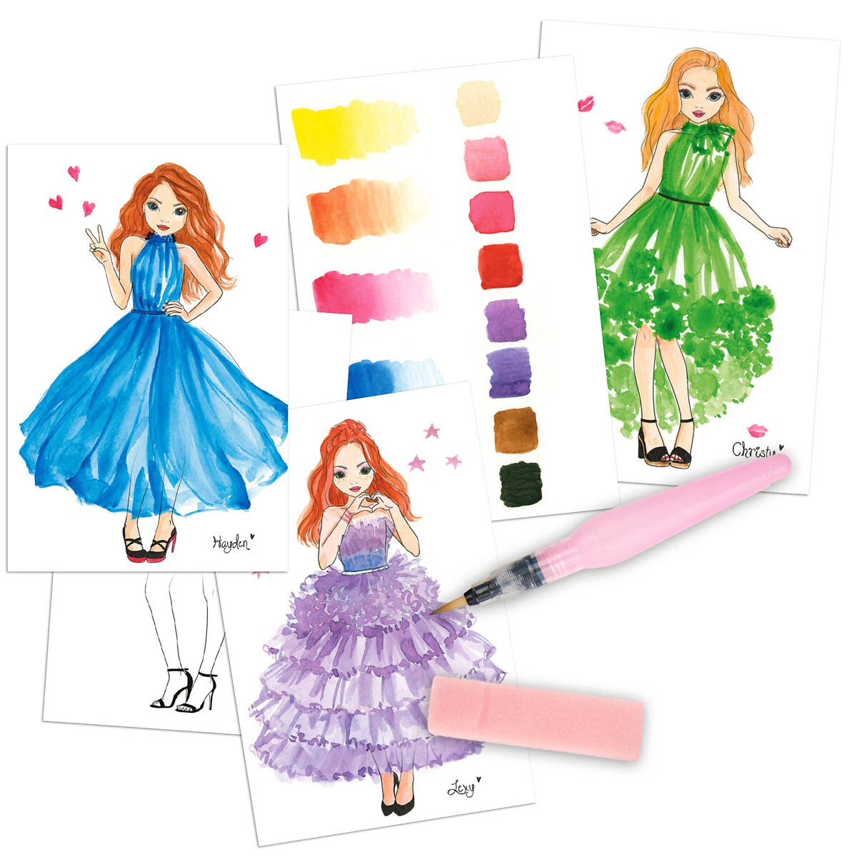 Set de acuarelas TOPModel Depesche 6