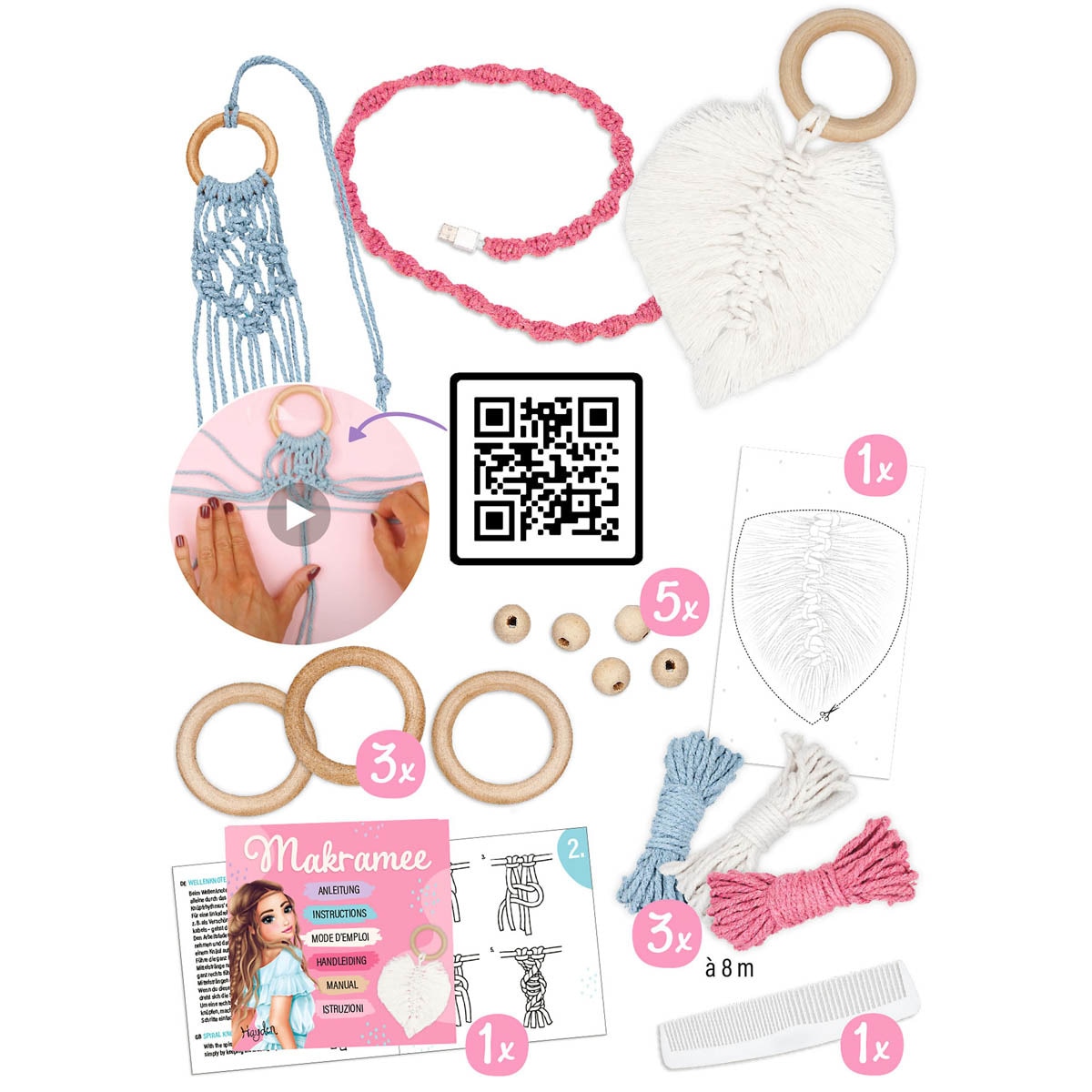 Macramé craft set TOPModel Depesche 3