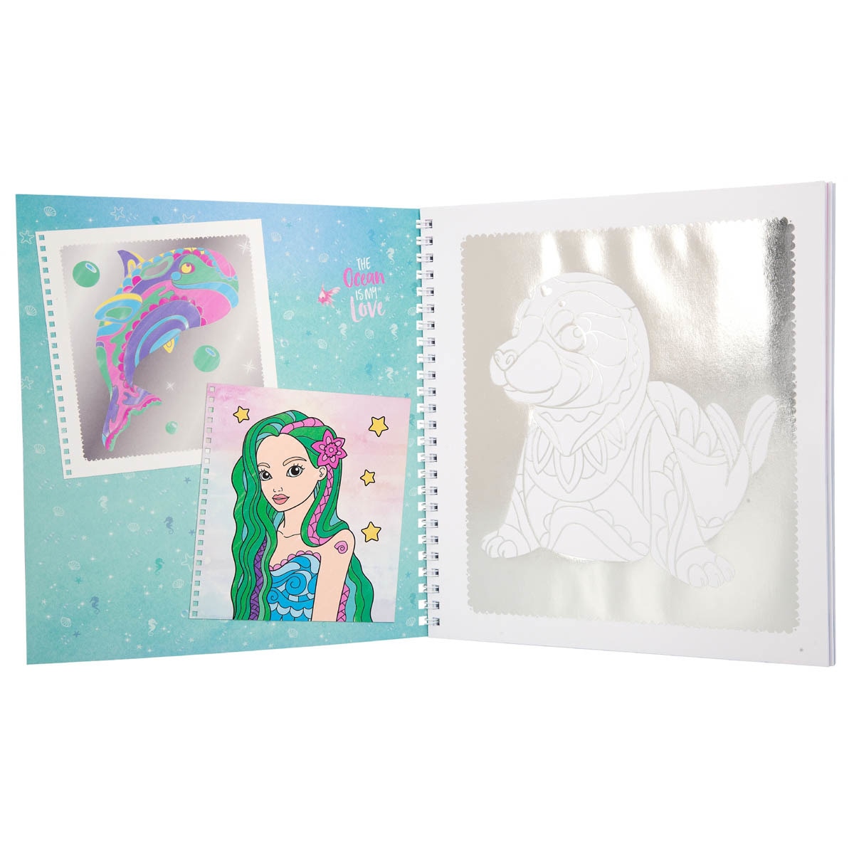 Colouring book silver art TOPModel Depesche 2
