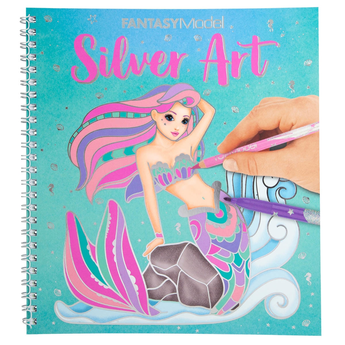 Colouring book silver art TOPModel Depesche 1