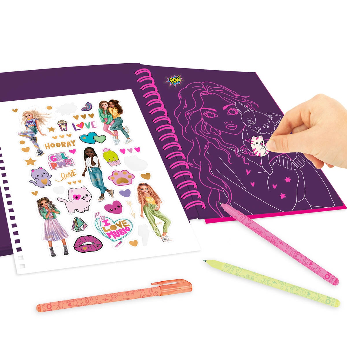 Doodle book con bolígrafos TOPModel Depesche 7