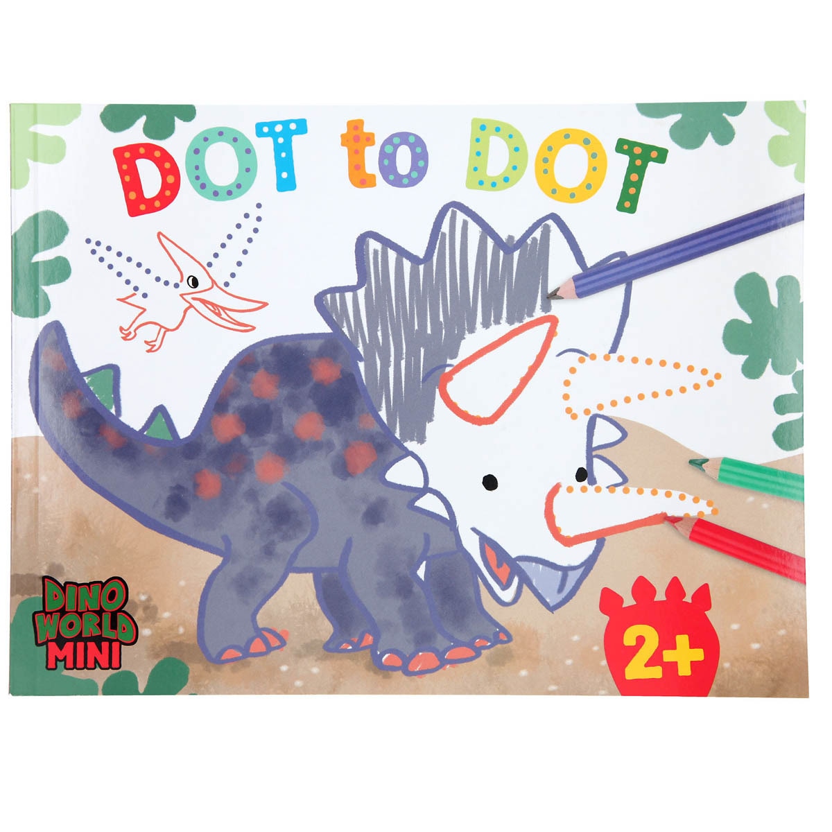 Libro de colorear por puntos Dino World Depesche 2