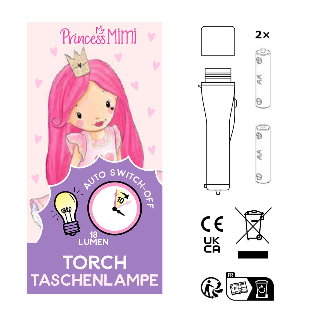 Linterna con temporizador Princess Mimi surtidas Depesche 5