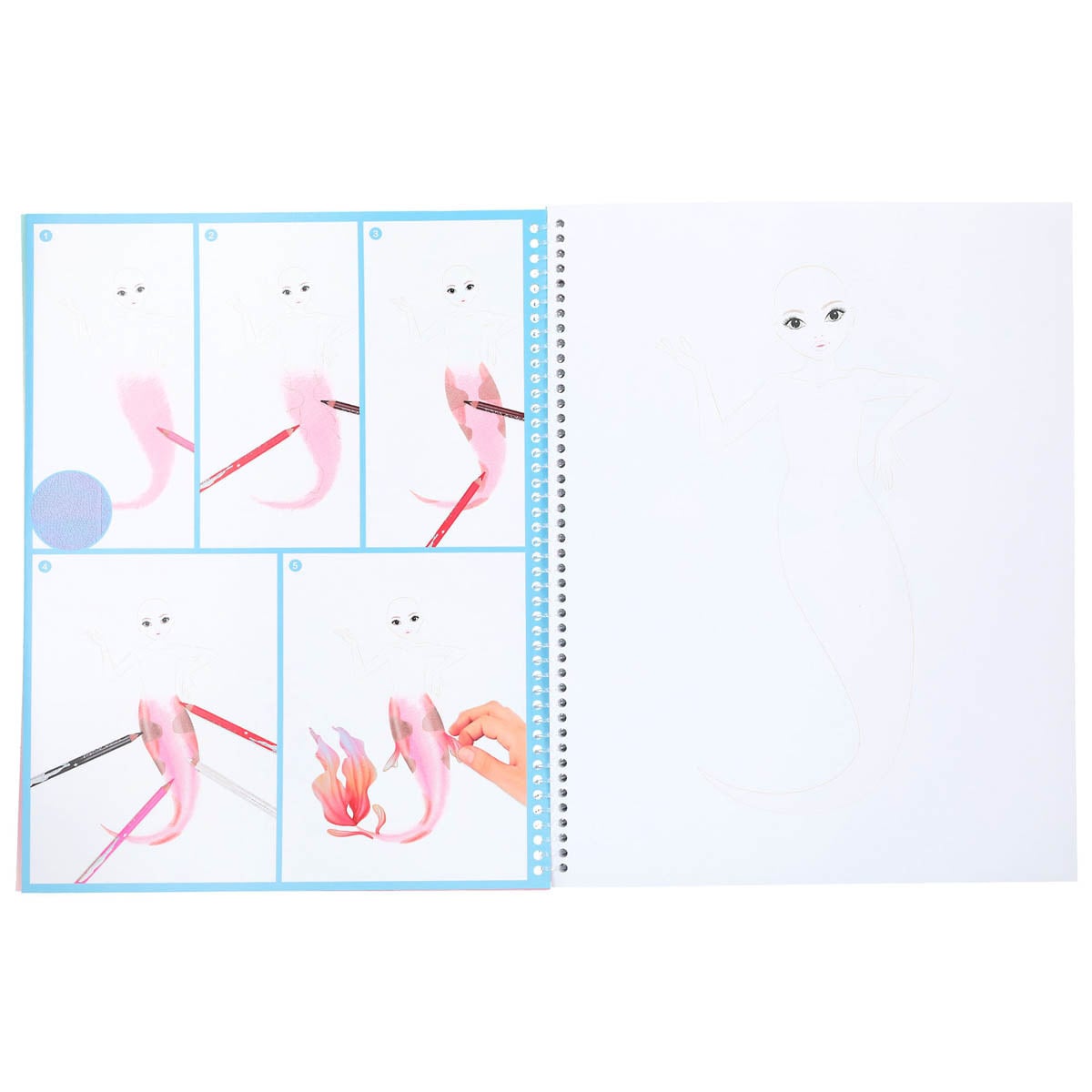 Libro colorear y pegatinas TOPModel Depesche 3
