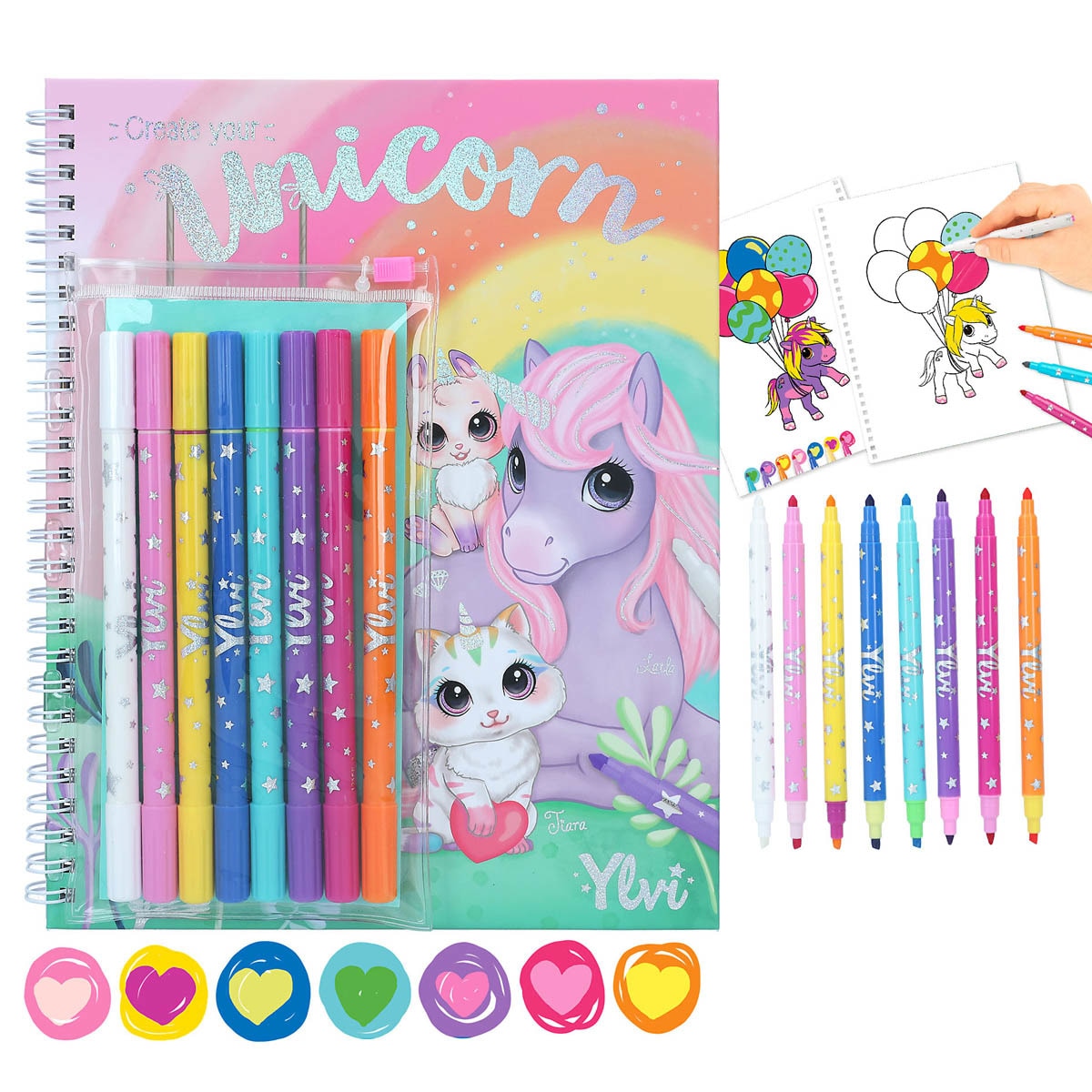 Libro colorear con colores Ylvi Depesche 1