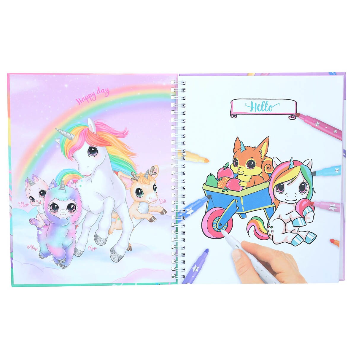 Libro colorear con colores Ylvi Depesche 6