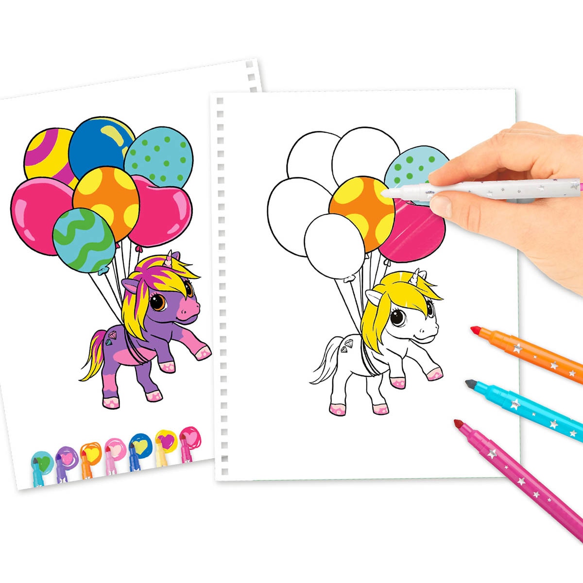Libro colorear con colores Ylvi Depesche 7