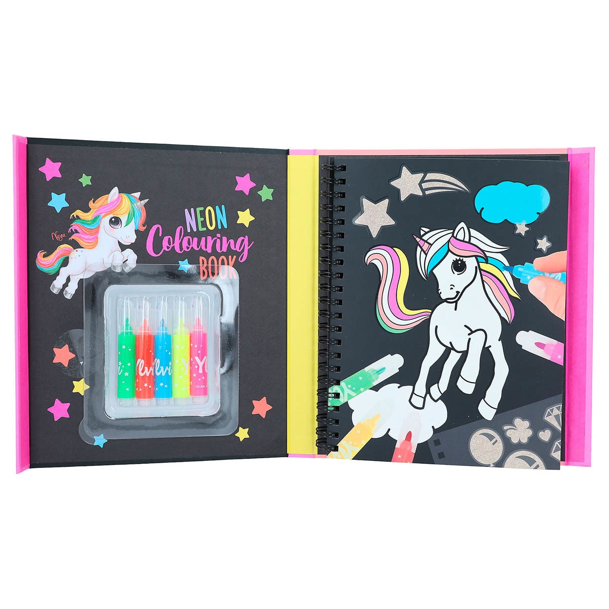 Set libro de colorear neón Ylvi Depesche 6