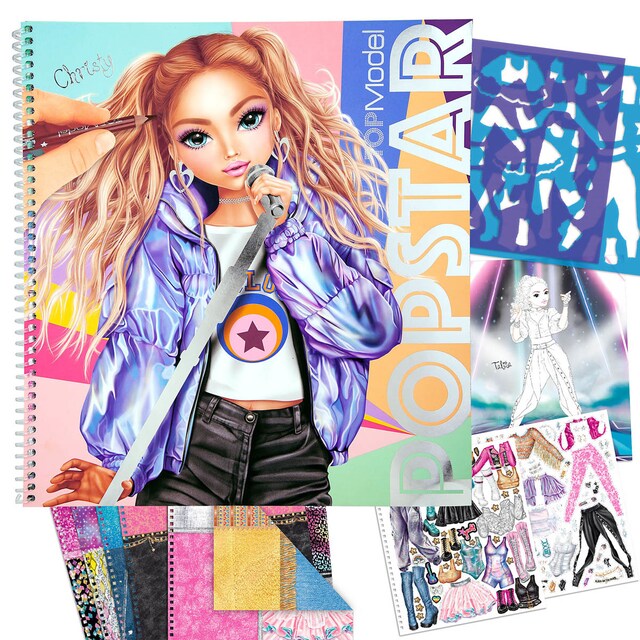 Imagen 0 de Cuaderno para colorear popstar TOPModel Depesche