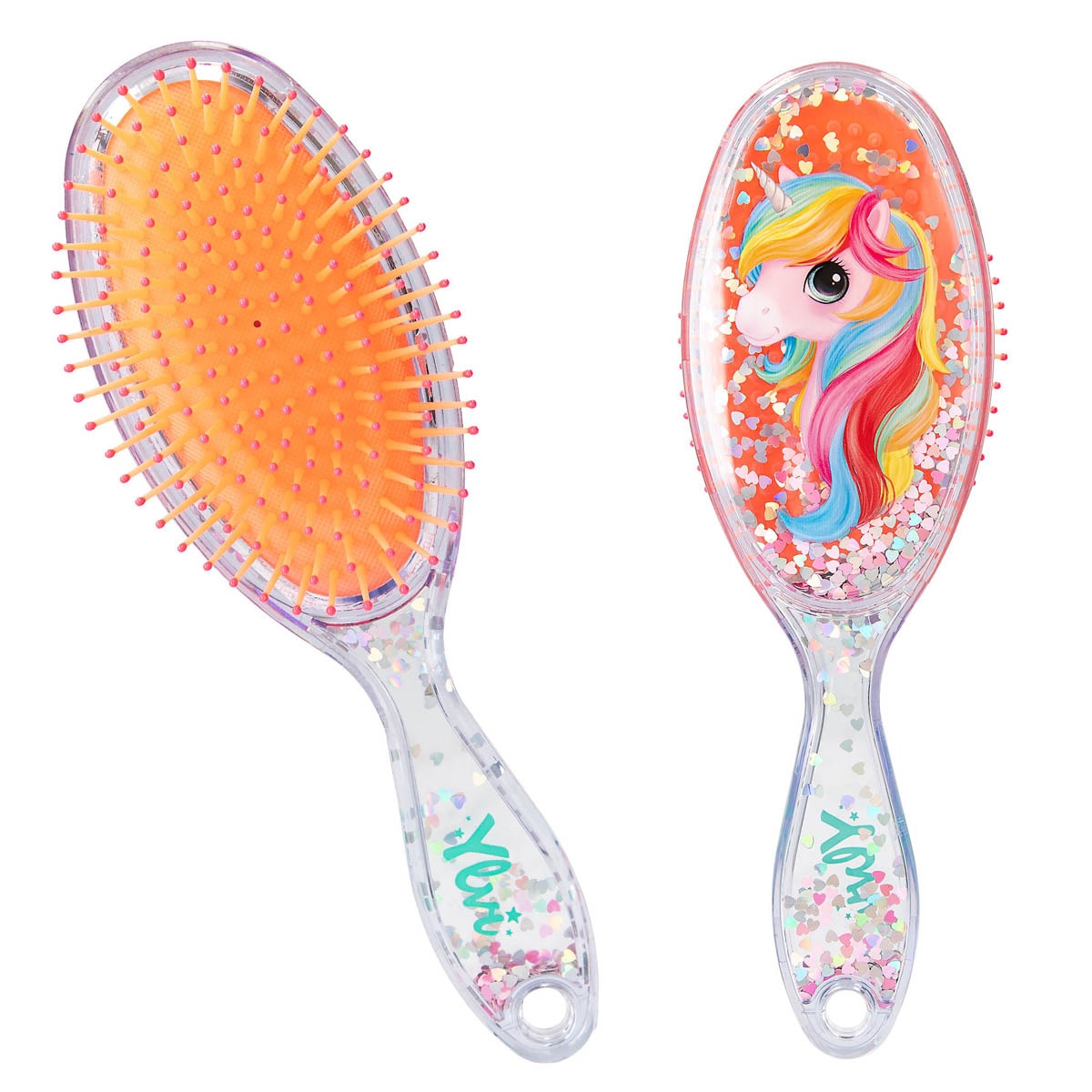Cepillo de pelo con confeti Ylvi surtidos Depesche 5