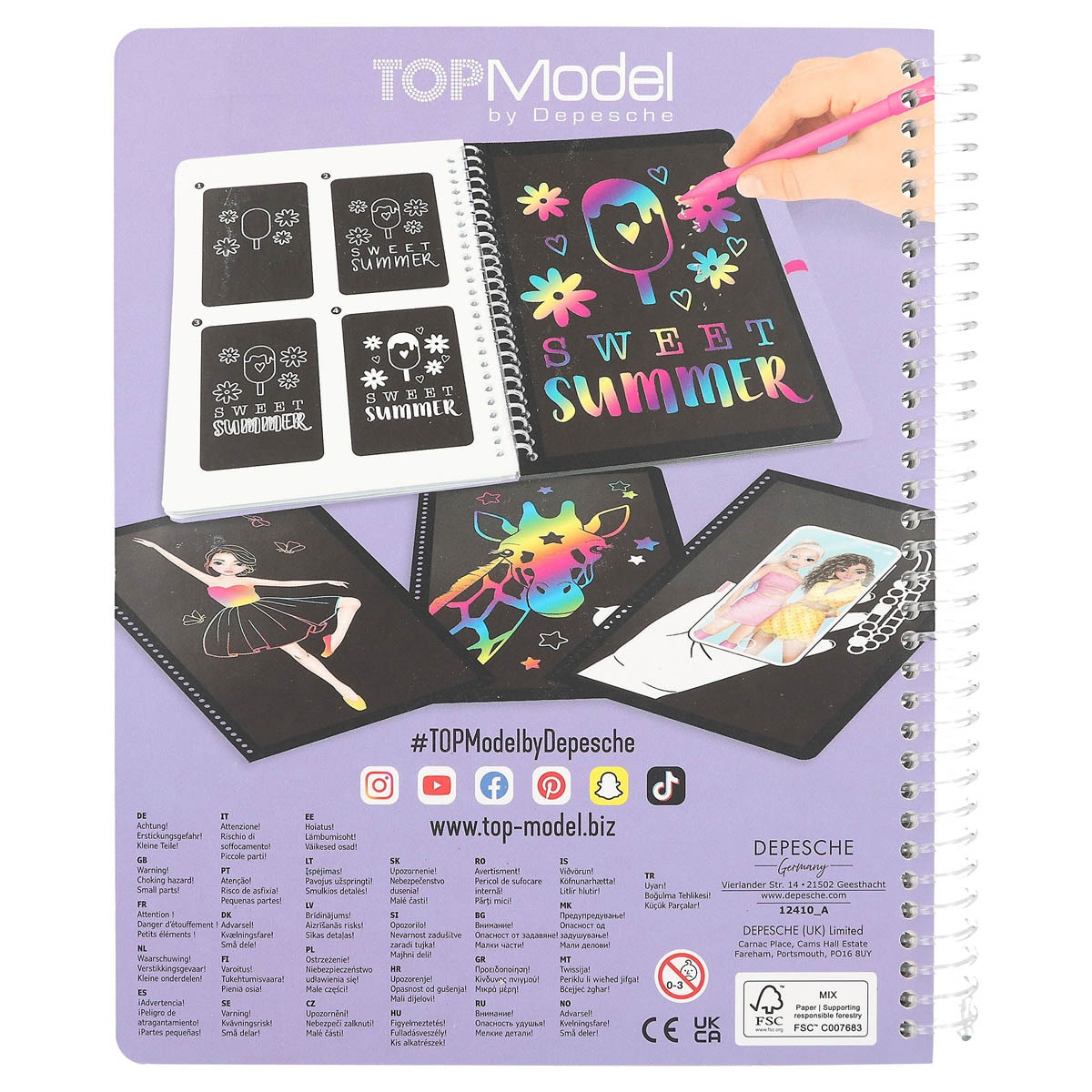 Magic-scratch book TOPModel Depesche 6