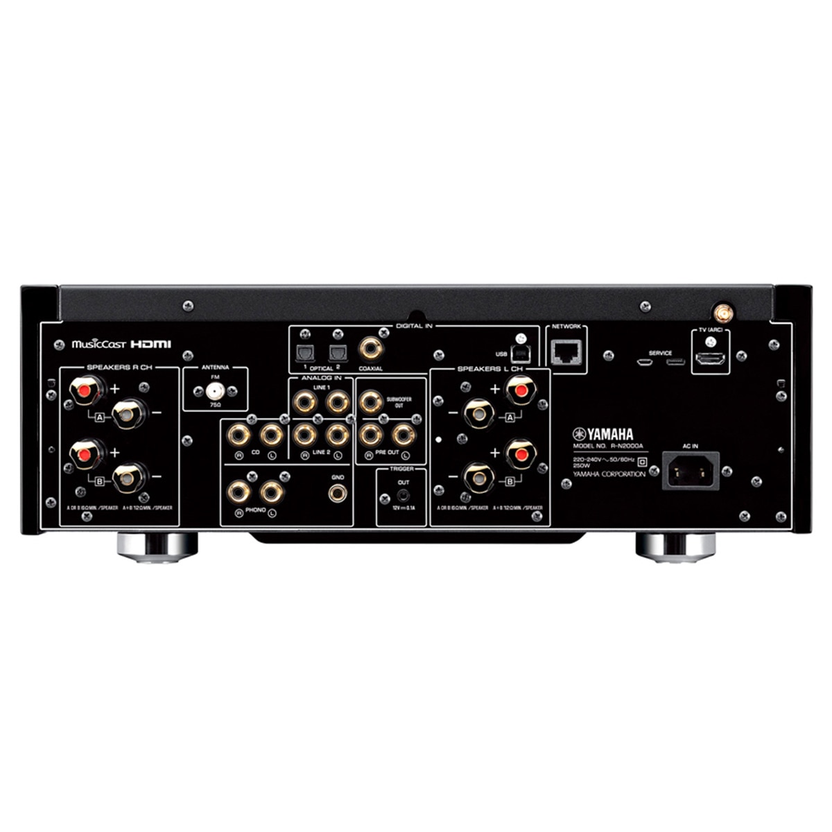Receptor estéreo en Red Yamaha MusicCast R-N2000 negro Negro-3