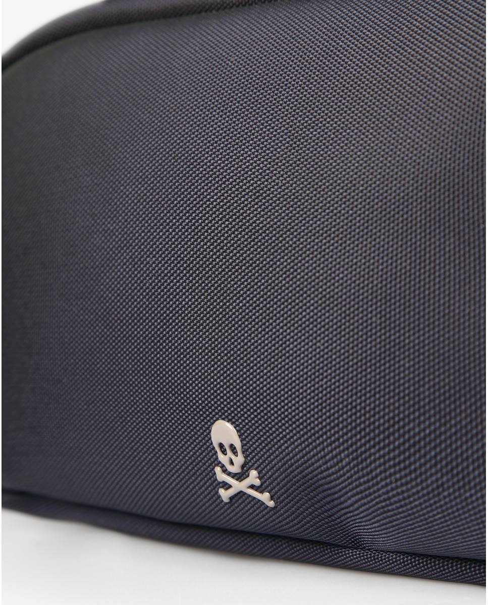 Nécessaire com Fecho de Correr e em Tecido - Azul Azul-4