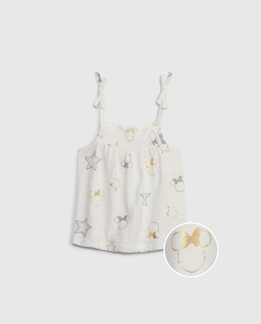 Imagen 0 de Camiseta de niña de tirantes y estampado Minnie