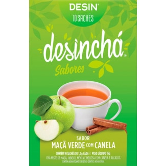 Chá de Maçã com Canela embalagem 10 unidades - Desincha
