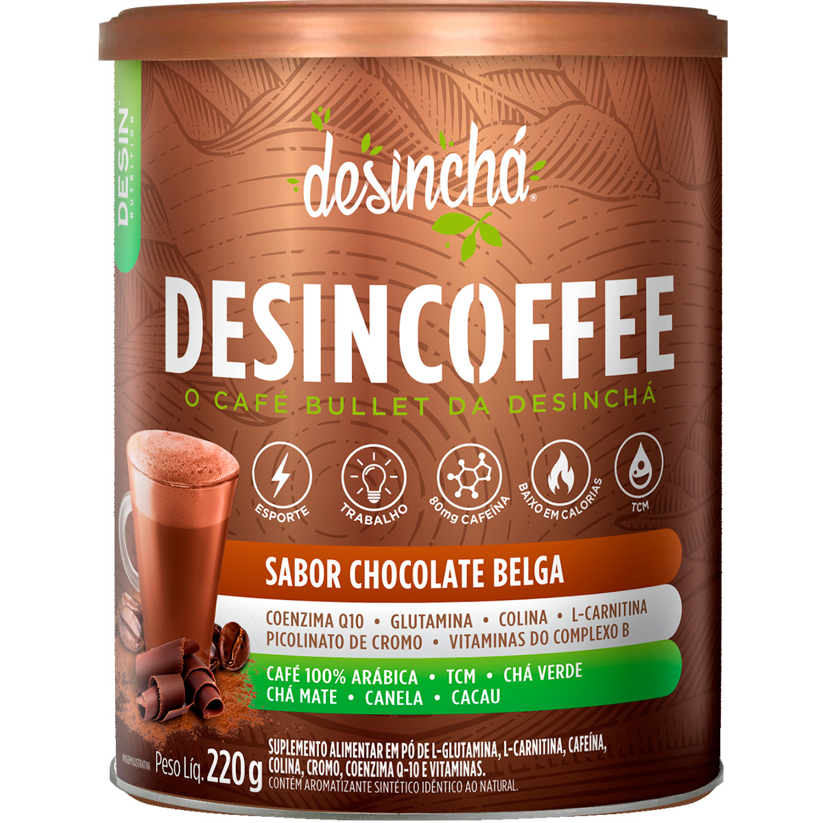 Desincoffee Chocolate Belga lata 220 g