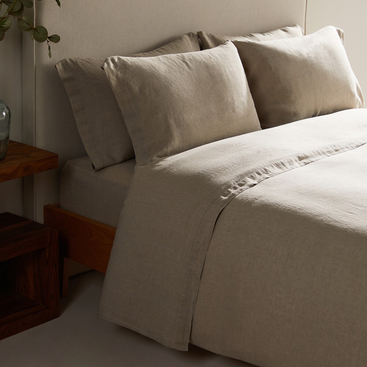 Ensemble de draps lin lavé