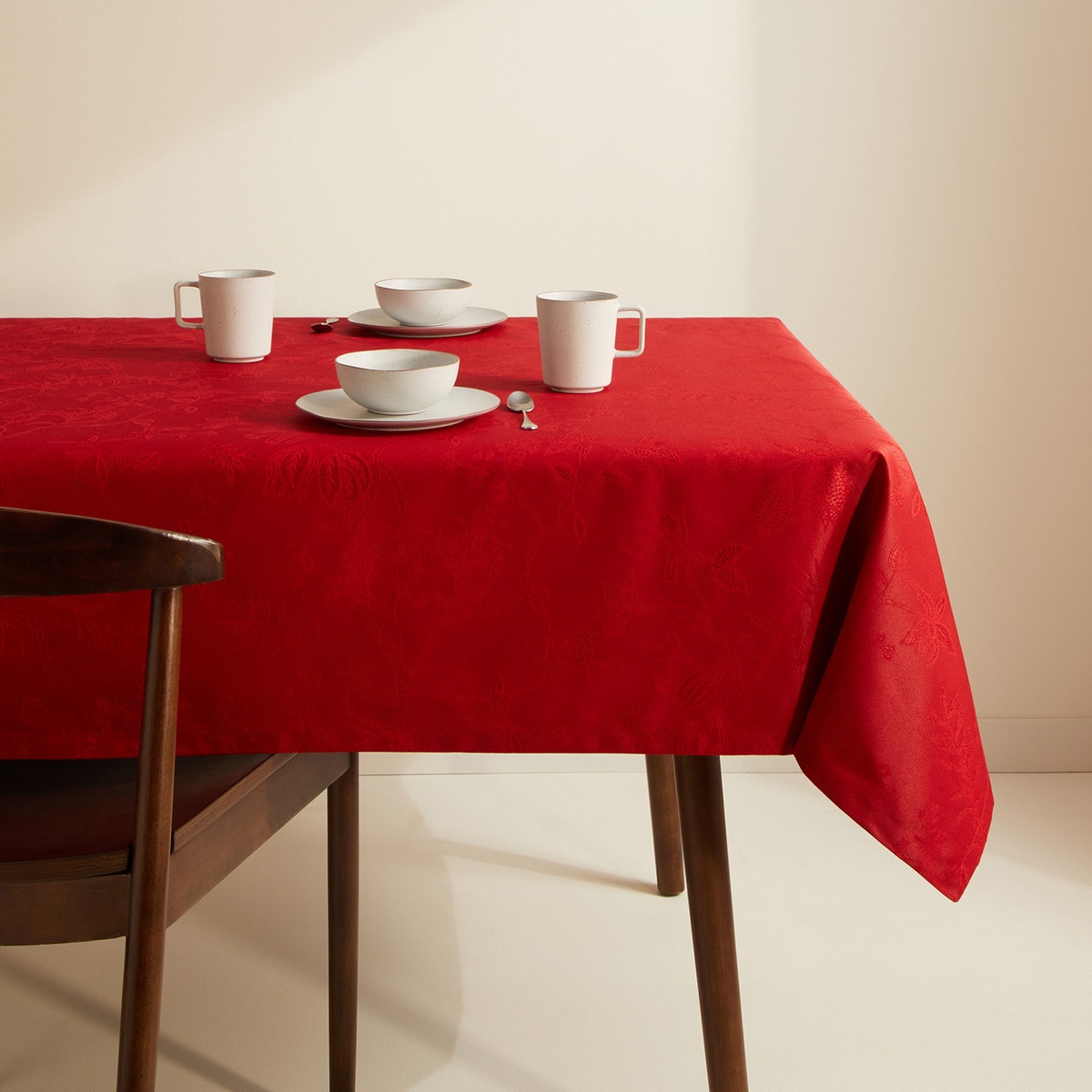 Toalha de mesa Bonsai Vermelho-1