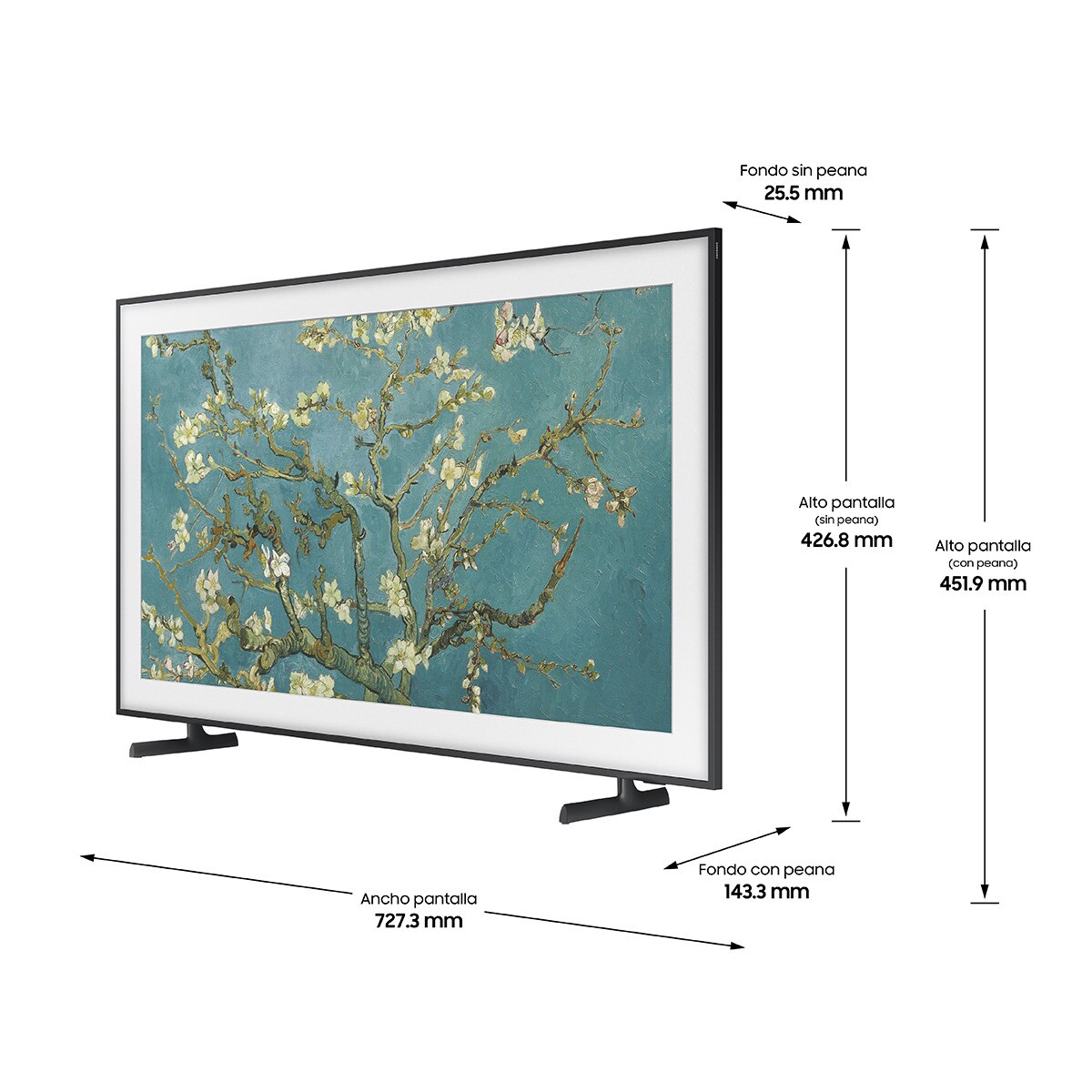 TV Samsung QLED 32" The Frame TQ32LS03C 4K Display Matte, Smart TV. Suporte Slim Incluído para Colocar na Parede 11