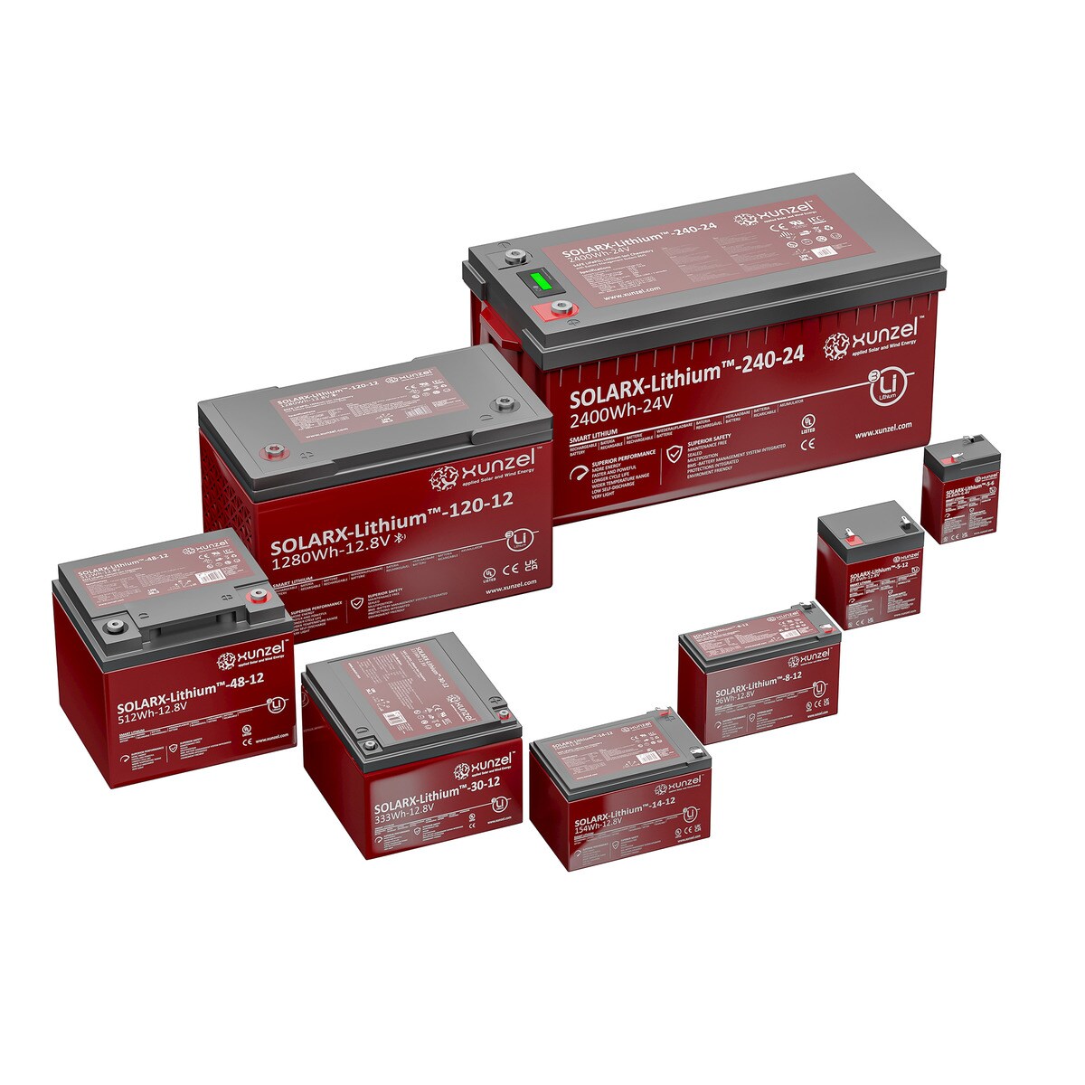 Batería Solar Litio SOLARX-Li-8 96Wh 12V 2