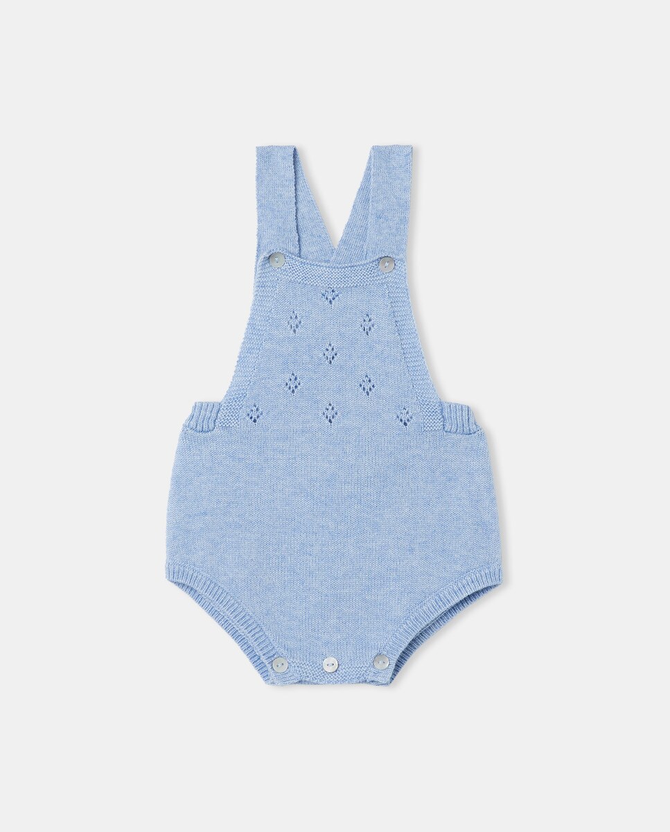 Barboteuse unie à bretelles