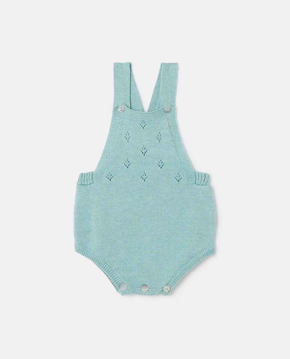 Barboteuse unie à bretelles