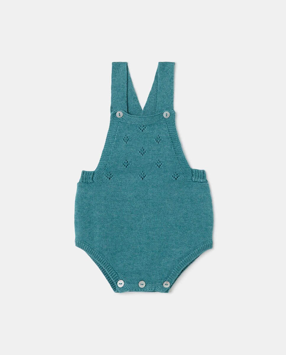 Barboteuse unie à bretelles