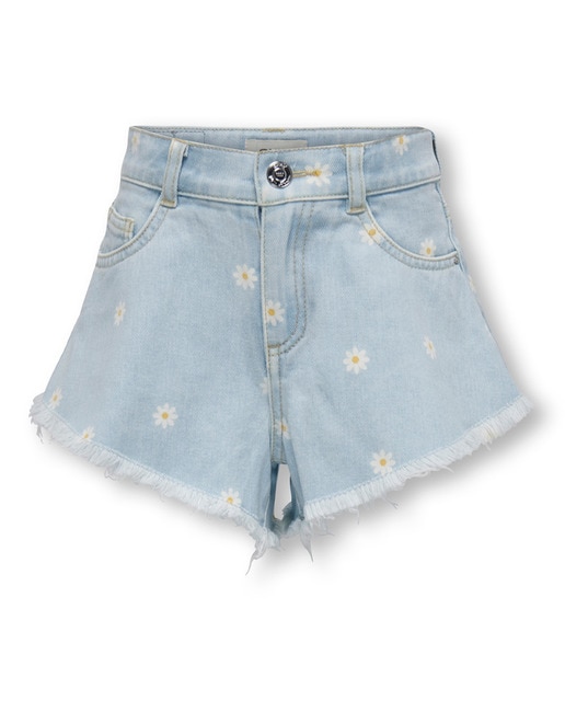 Imagen 0 de Shorts de niña wide fit con detalle flores