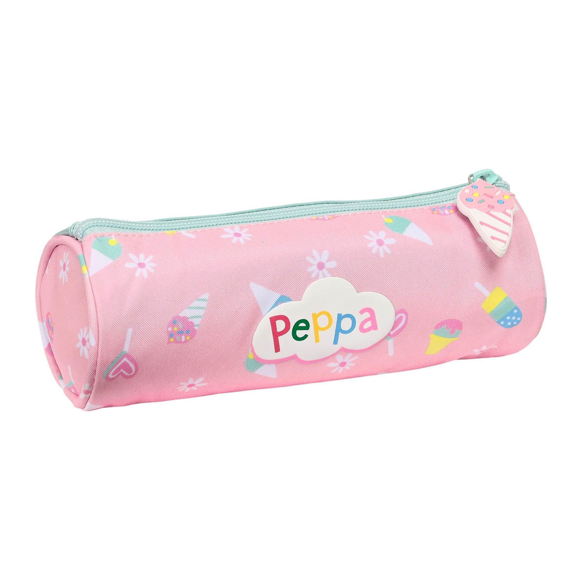 Portatodo redondo Peppa Pig Ice cream Safta rosa claro y verde menta Rosa / Verde-2