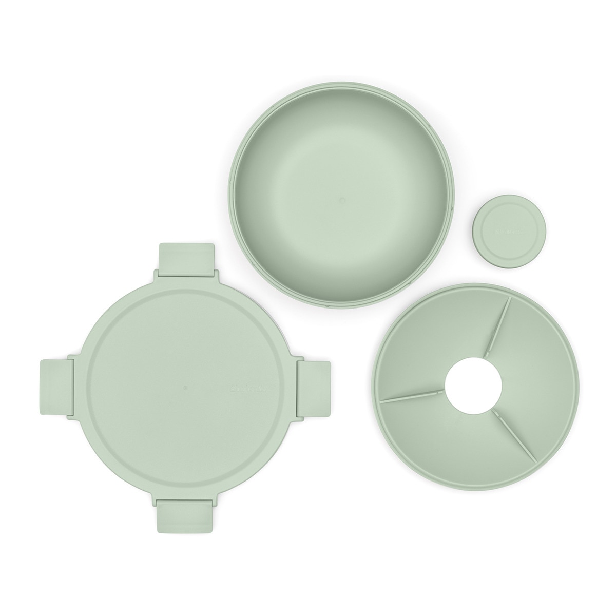 Hermético Redondo para Saladas Make & Take - 1,3 L Verde-menta-4