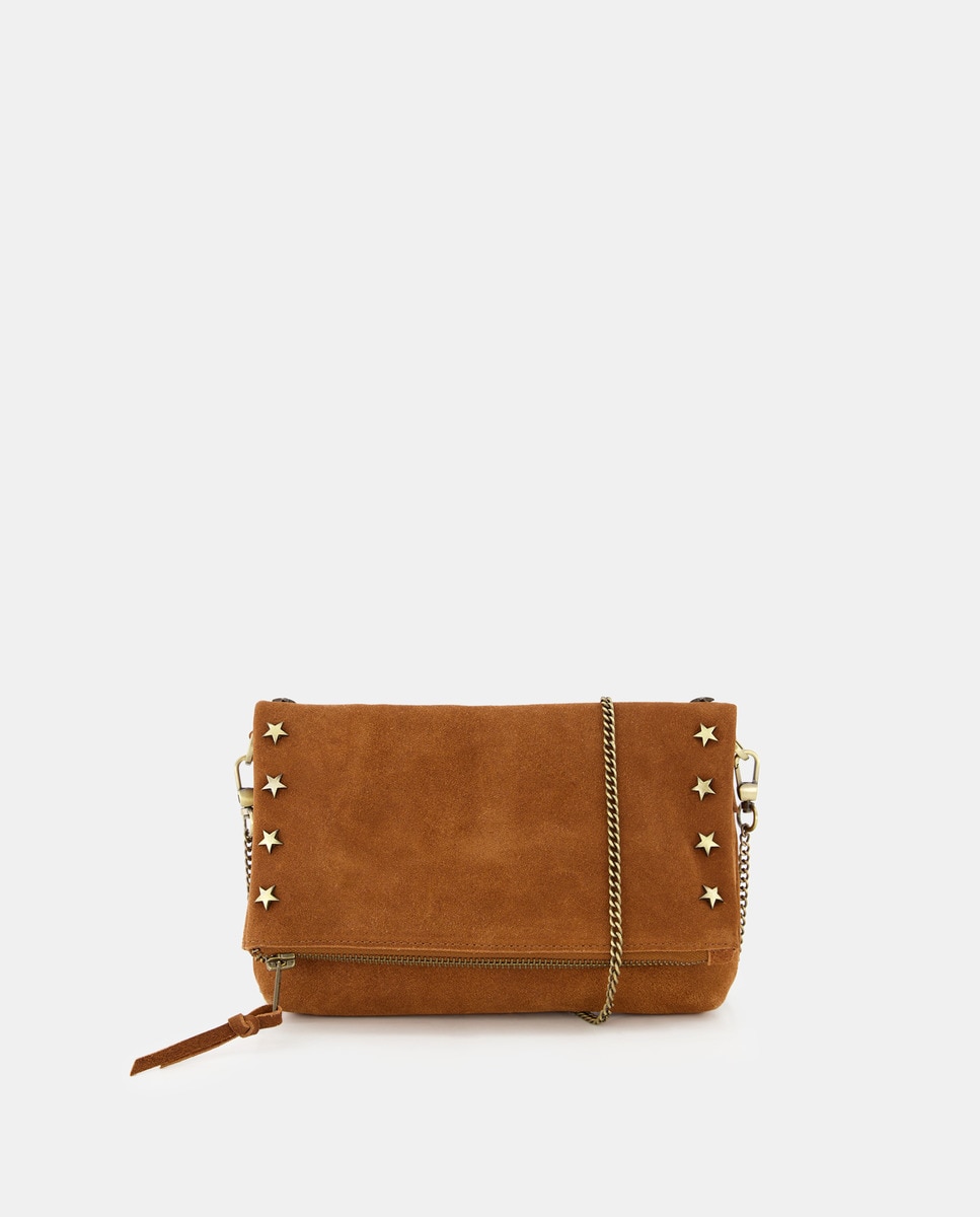 Sac Alba croûte de cuir clous étoiles