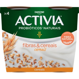 Bifidus Fibras com Cereais Pack 4 unidades embalagem 115 g - Activia
