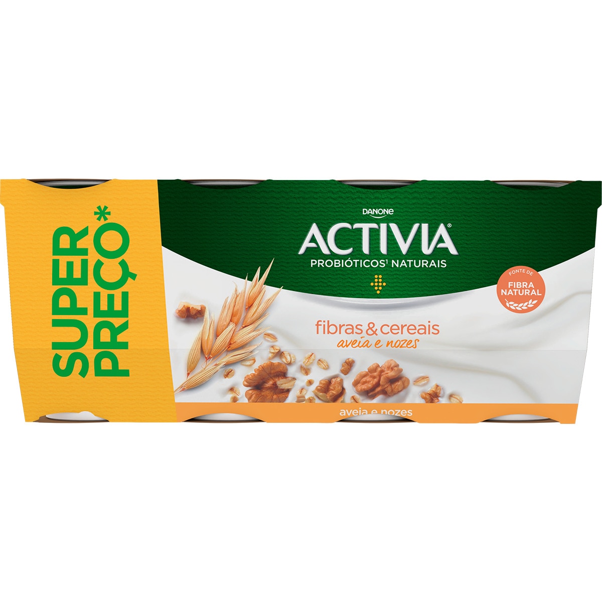 Bifidus Fibras com Aveia e Nozes Pack 8 unidaes embalagem 120 g
