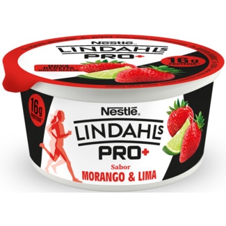 Iogurte Sólido Morango e Lima unidade 160 g - Lindahls Pro+
