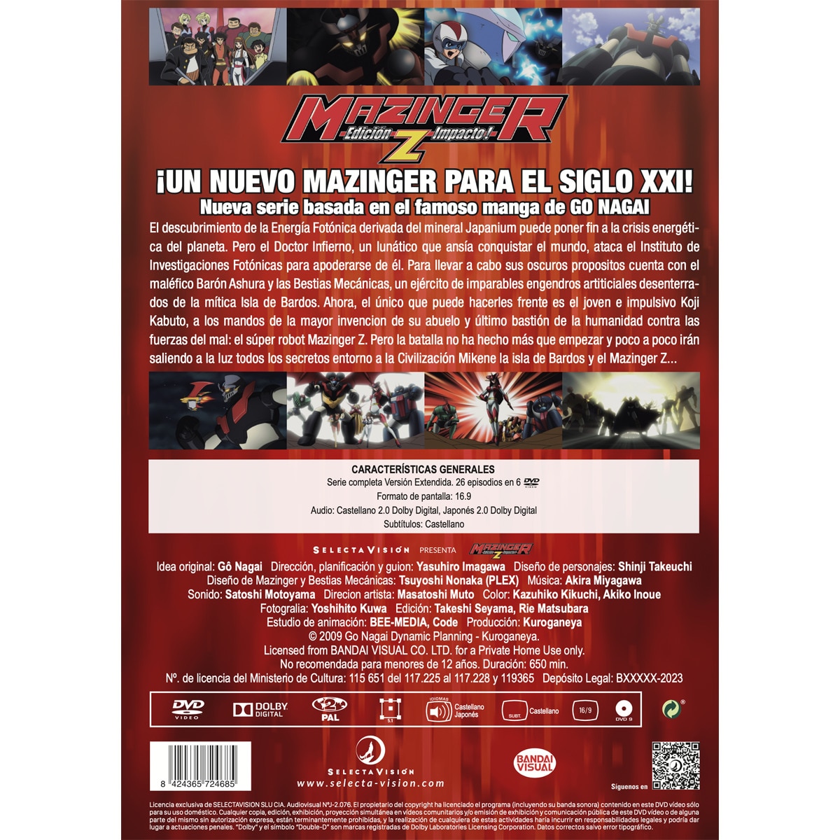 Mazinger Edición Z Impacto! (DVD) · SELECTA VISION · El Corte Inglés